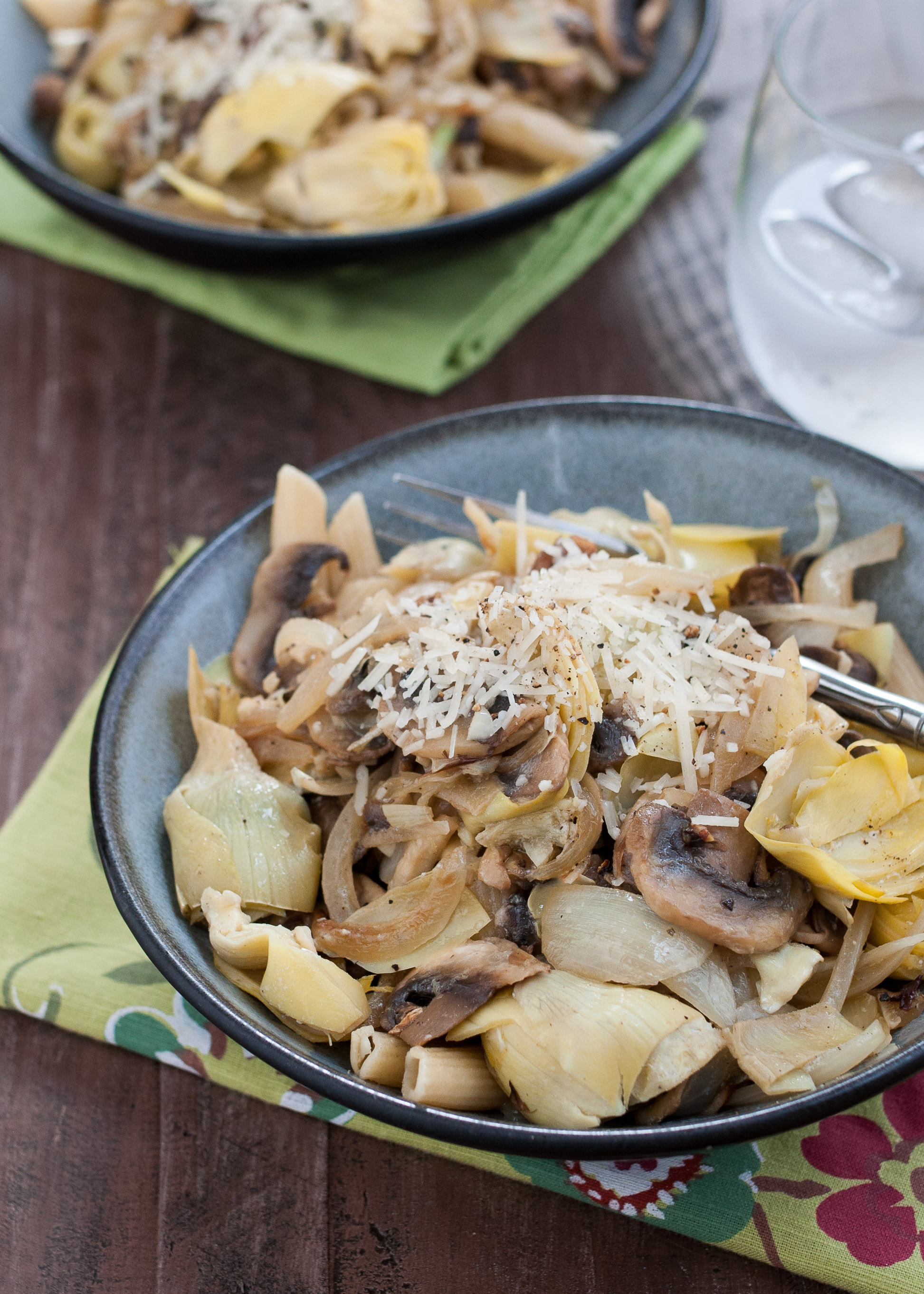 Artichoke, Mushroom and Onion Saute Nutritious Eats