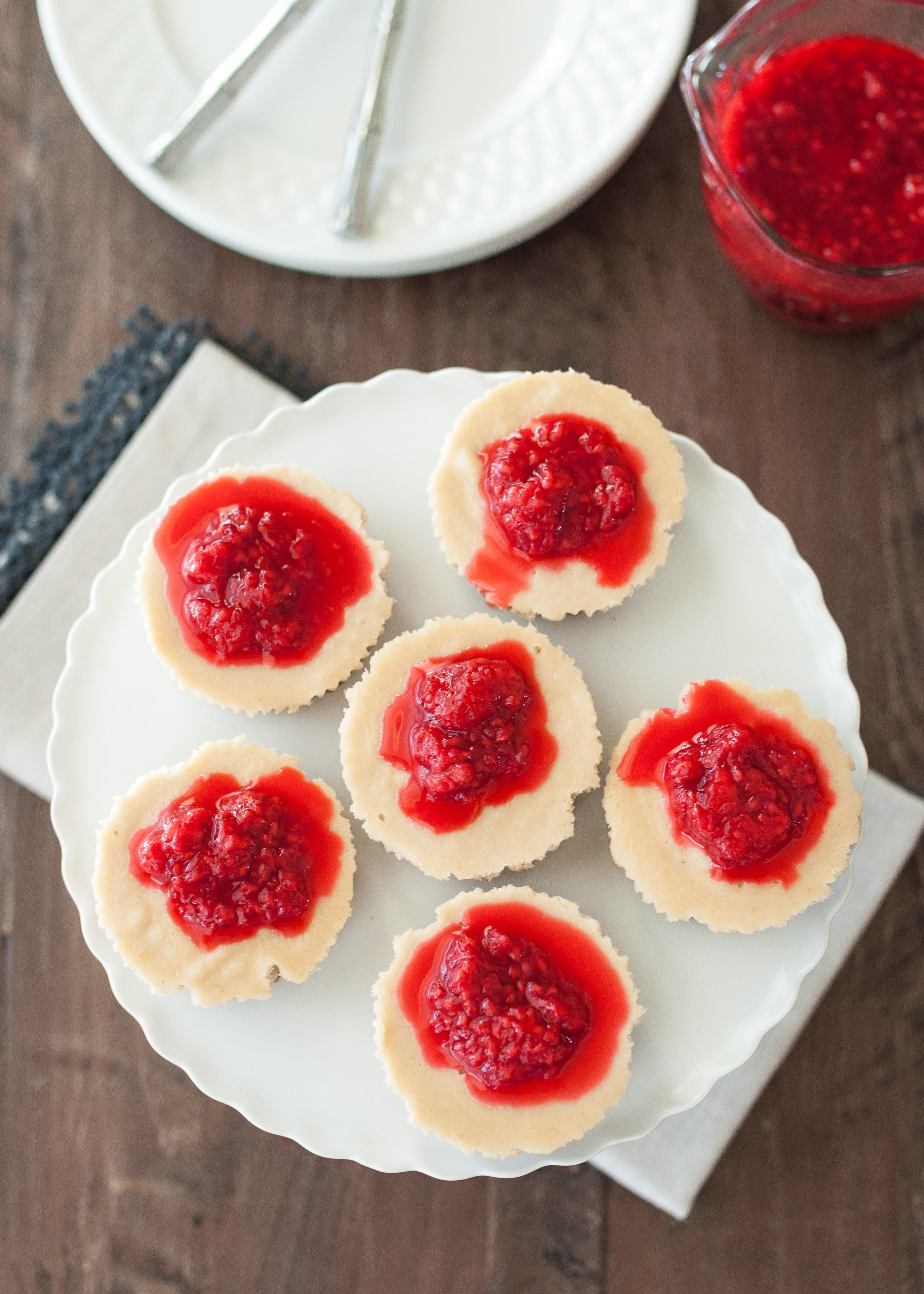 Vegan Cheesecake With Raspberry Compote 2 Nutritious Eats