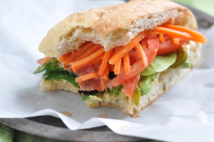 Hummus & Avocado Veggie Sandwich - Nutritious Eats