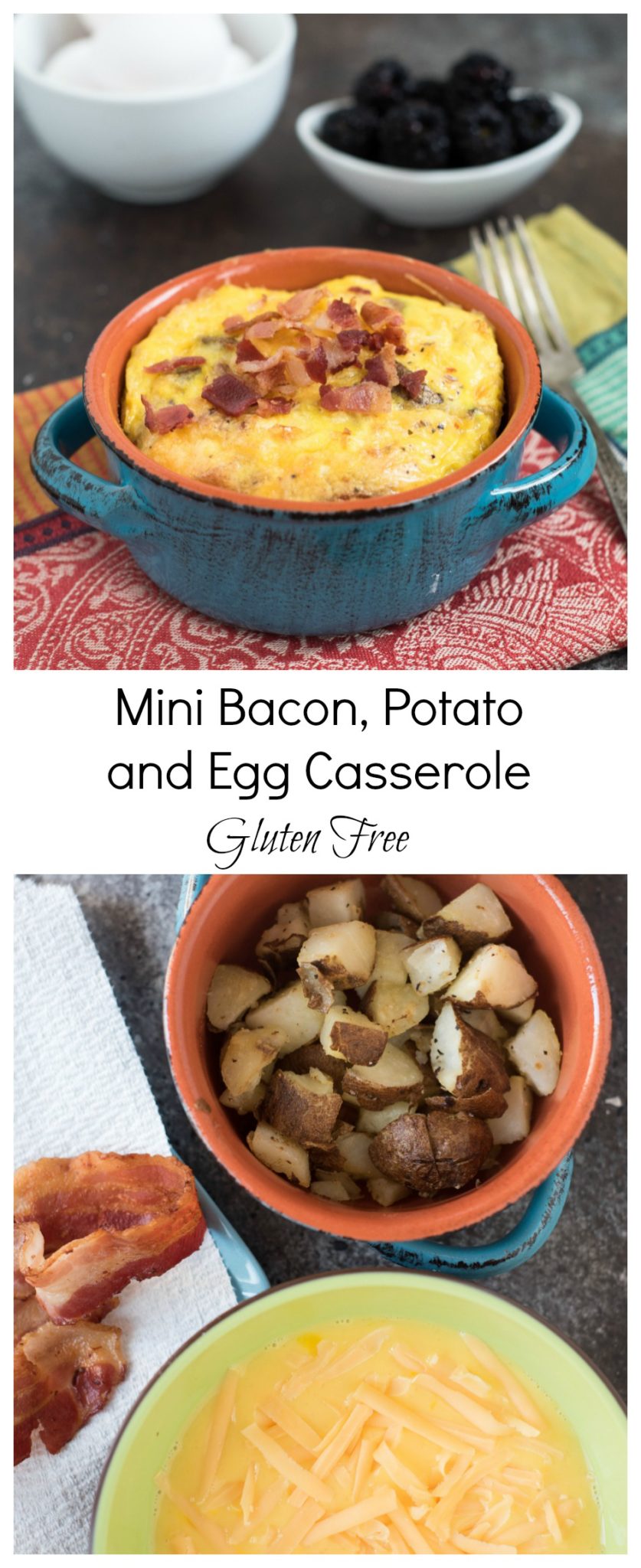 Mini Bacon, Potato and Egg Casserole {Gluten Free} - Nutritious Eats