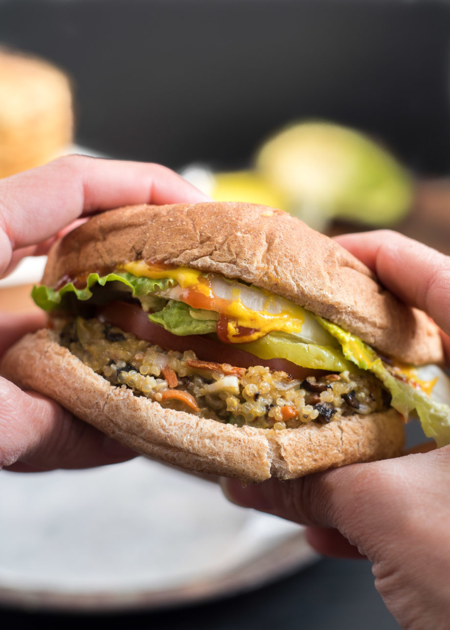 Quinoa Veggie Burger {Gluten Free} Nutritious Eats