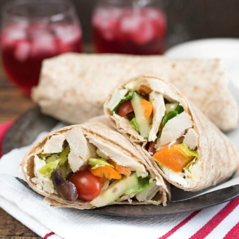 Mediterranean Chicken Wrap - Nutritious Eats