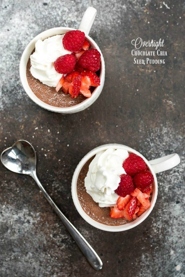 Overnight Chocolate Chia Seed Pudding {Gluten Free} - Nutritious Eats
