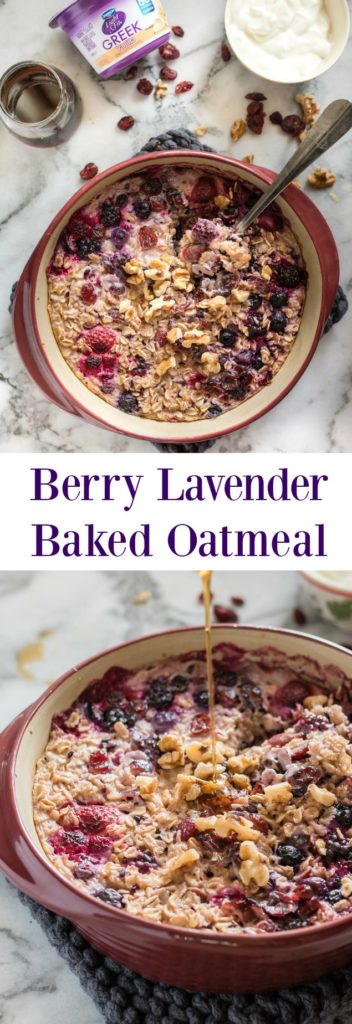 Berry Lavender Baked Oatmeal