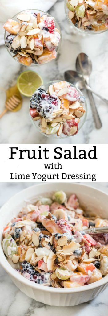 Fruit Salad With Lime Yogurt Dressing