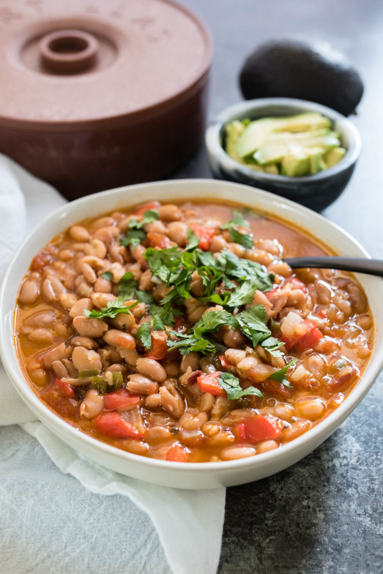 Instant Pot Borracho Beans {Mexican Style Pinto Beans} - Nutritious Eats